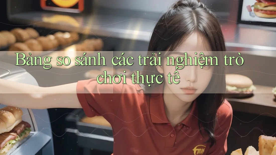 Bảng so sánh các trải nghiệm trò chơi thực tế