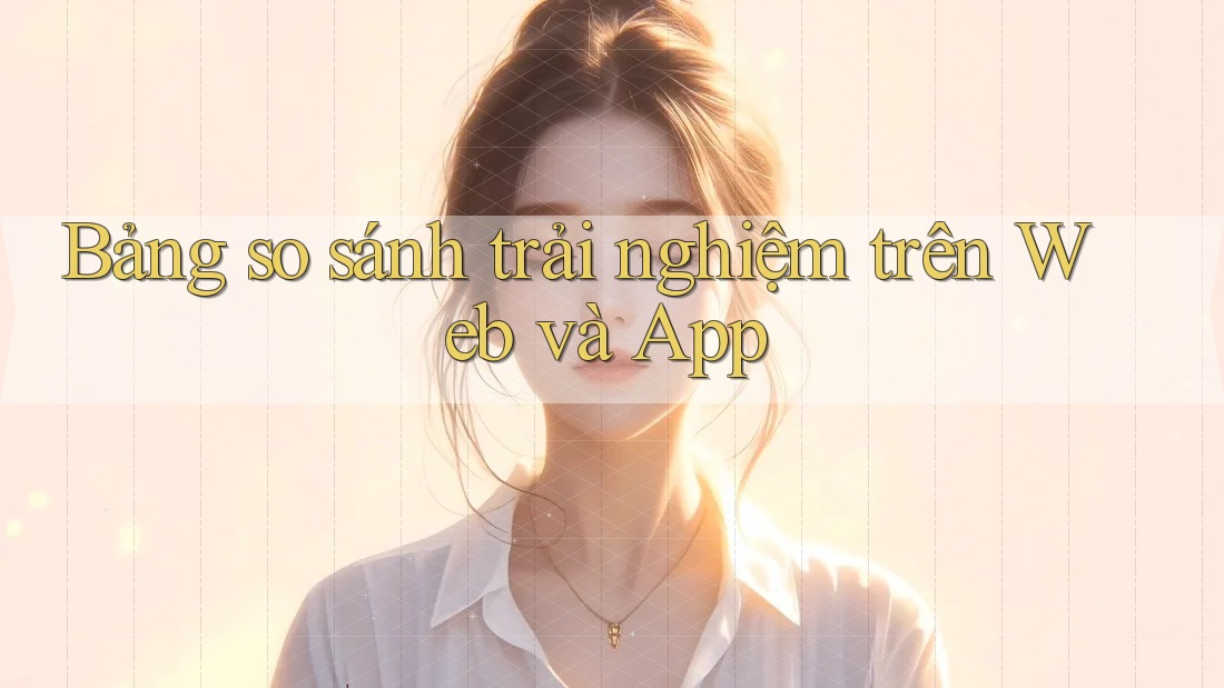 Bảng so sánh trải nghiệm trên Web và App