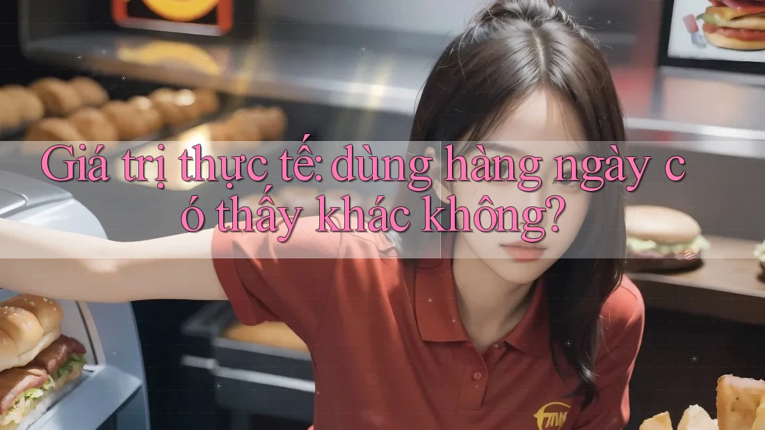 Giá trị thực tế: dùng hàng ngày có thấy khác không?