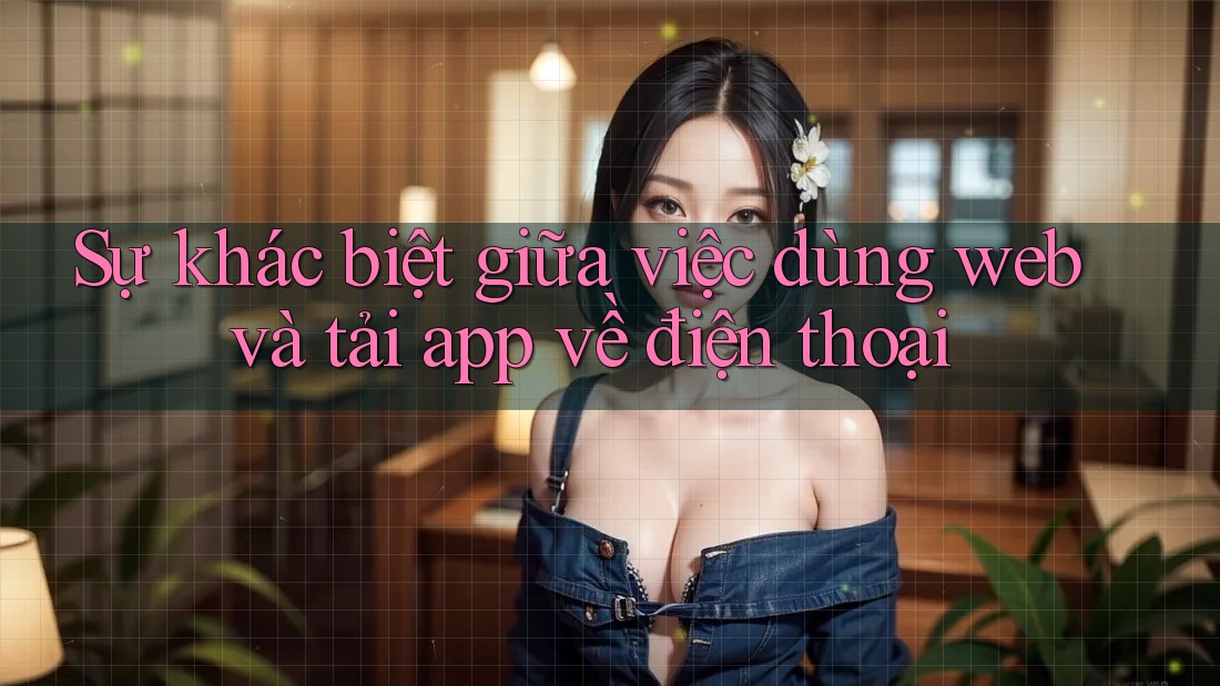 Sự khác biệt giữa việc dùng web và tải app về điện thoại