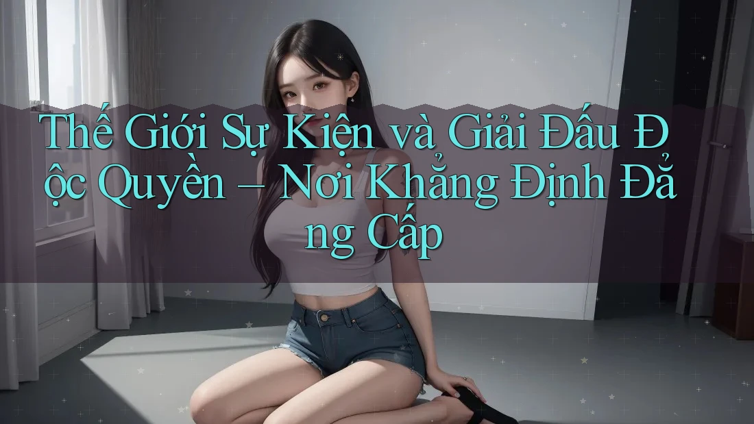 Thế Giới Sự Kiện và Giải Đấu Độc Quyền – Nơi Khẳng Định Đẳng Cấp