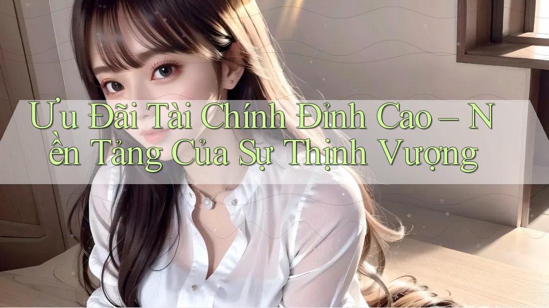 Ưu Đãi Tài Chính Đỉnh Cao – Nền Tảng Của Sự Thịnh Vượng